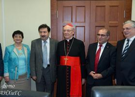 The presidential academy visited by cardinal Paul Poupard